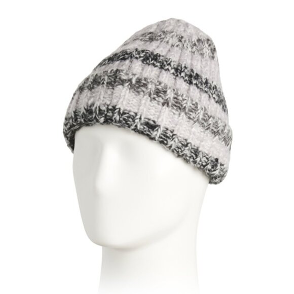 NEW HAT ATTACK Branch Beanie black stripe unisex 161tn - Picture 2 of 4
